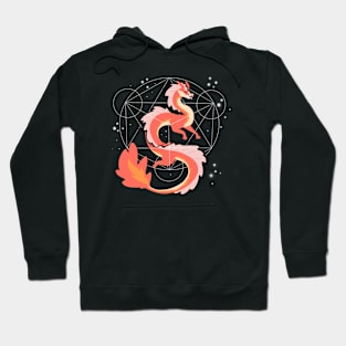 Livs pentagram dragon Hoodie